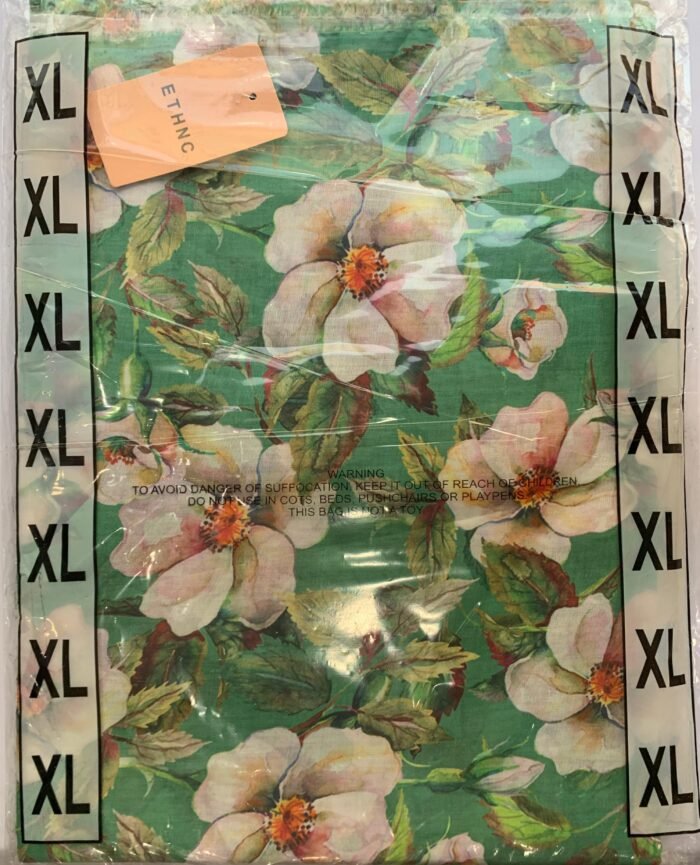 ETHNC Green Floral Unstitched Printed Lawn Suit - Image 2