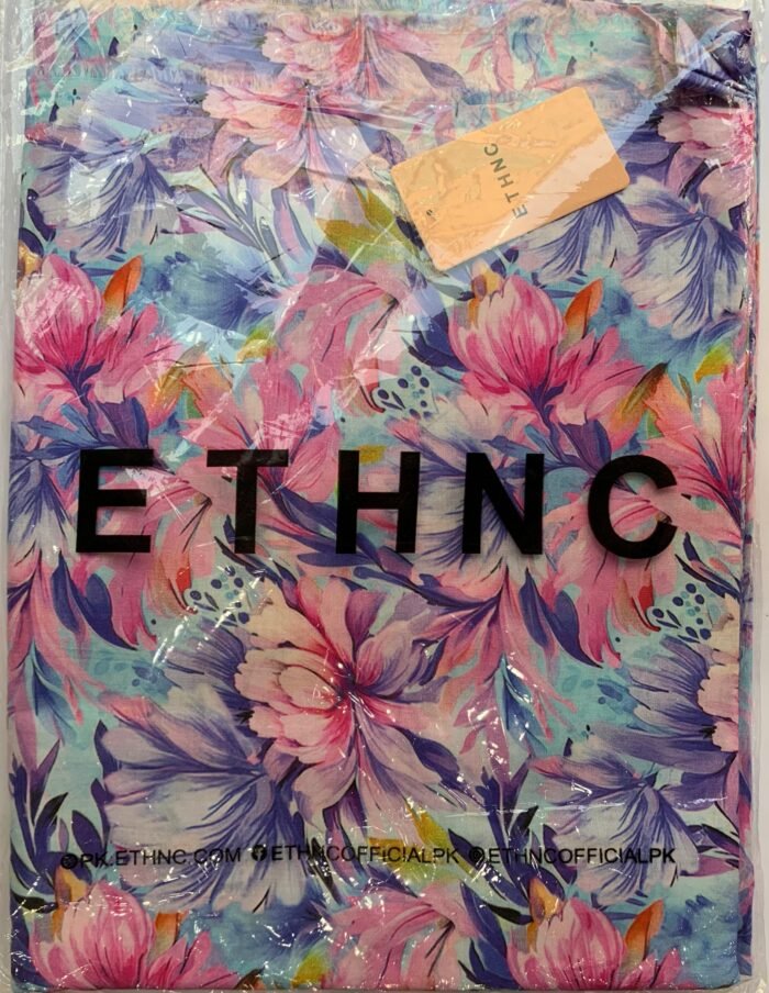 ETHNC Multi Floral Unstitched Printed Lawn Suit - Image 2