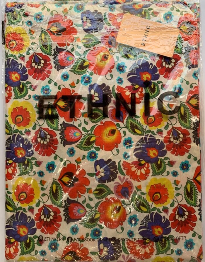 ETHNC Multi Floral Unstitched Printed Lawn Suit - Image 2