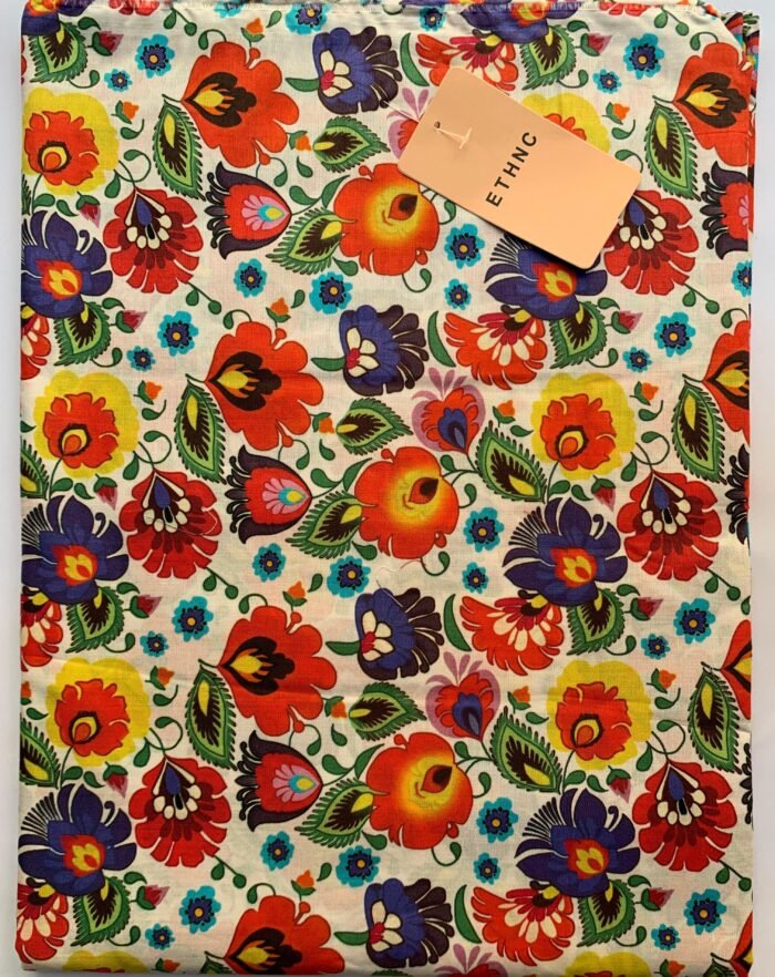 ETHNC Multi Floral Unstitched Printed Lawn Suit - Image 1