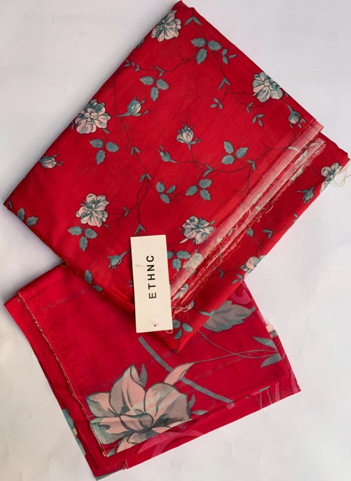 ETHNC Scarlet Rose Unstitched Printed Lawn Suit - Image 1